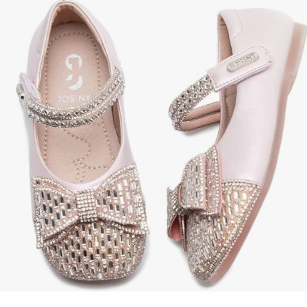 Girls Mary Jane Flats with Bowknot